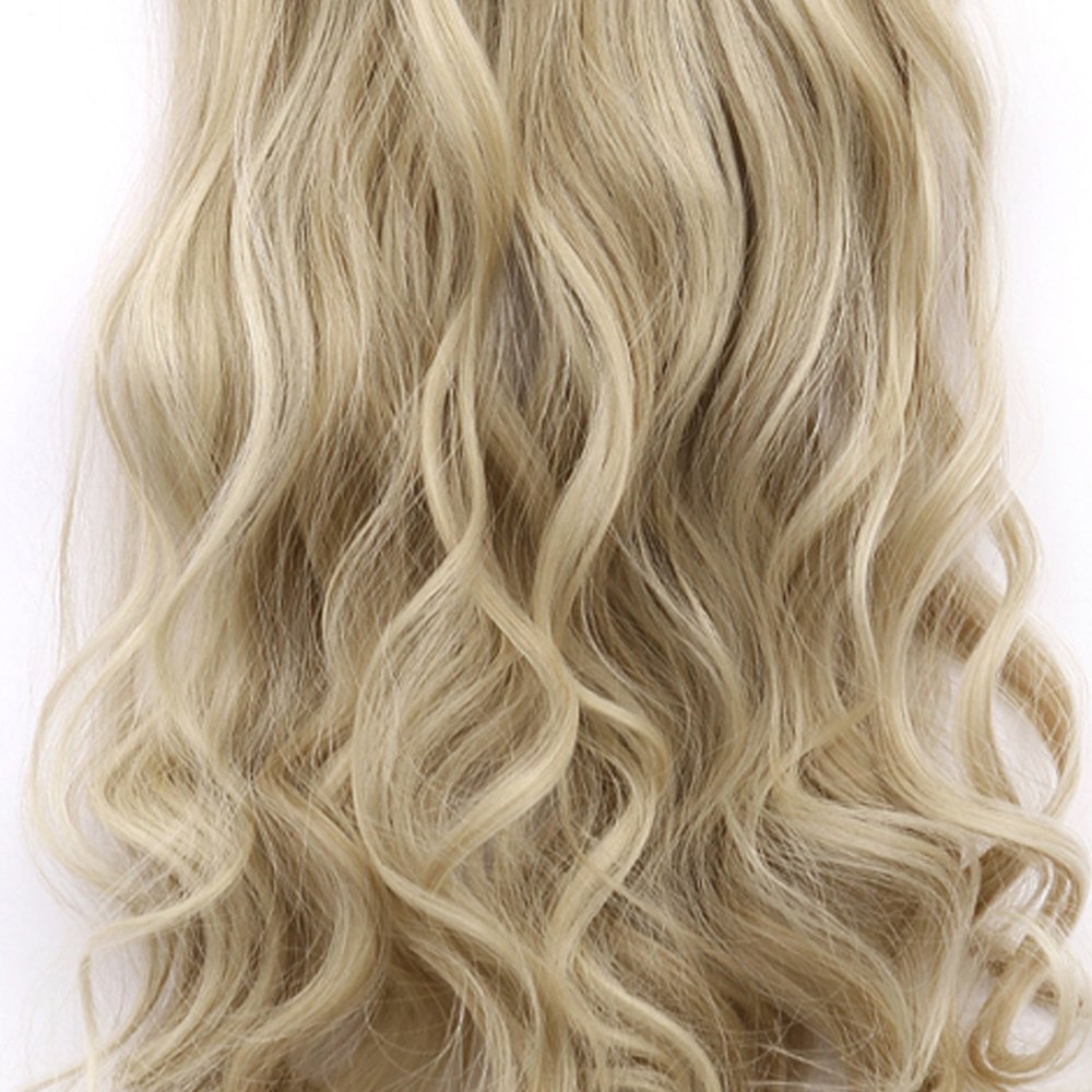 Amazon.com : LELINTA 7Pcs 16 Clips 24 Inch Wavy Curly Full  display picture 1