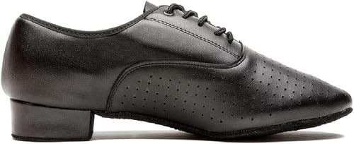 Miniatura 2 de Zapatos transpirables con cordones de cuero de baile, zapatos latinos para hombres, Salsa, Tango, salón de baile, vals vienés