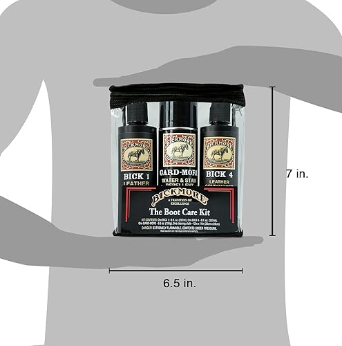 Miniatura 6 de Kit de cuidado de botas Bick 1 Bick 4 & Gard-More - Limpiador de loción de cuero acondicionador y protector - Para limpiar suavizar y proteger