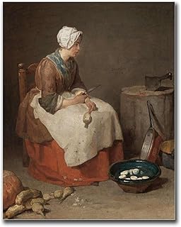 TGRNFHKPYY Canvas Art Poster Vintage Dutch Genre Painting Print Living Room and Bedroom Decoration 12x18inch