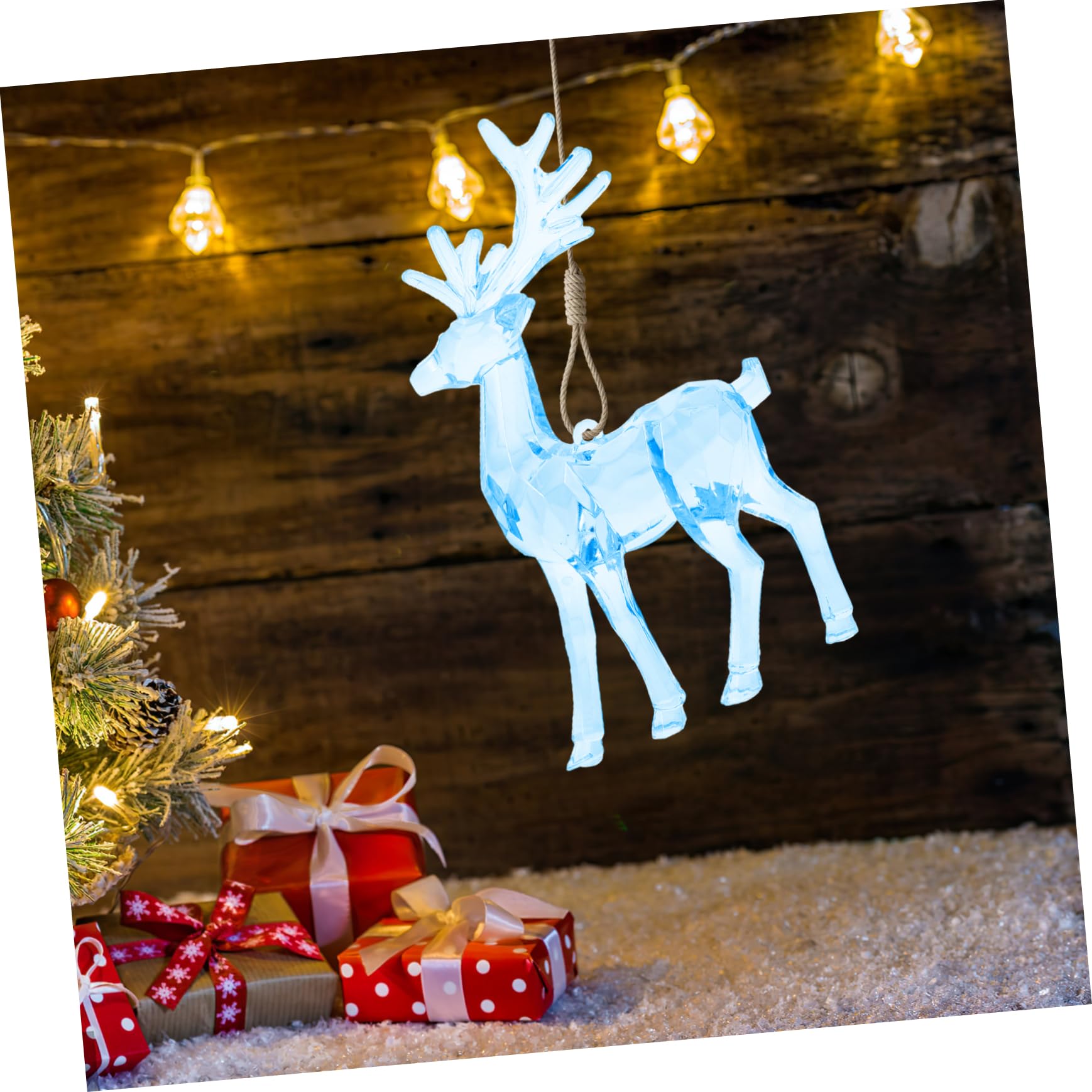 ABOOFAN Set Di 4 Ornamenti Per Albero Di Natale A Forma Di Pendenti in Acrilico A Forma Di Per Decorazioni Natalizie 2 Pezzi * 4