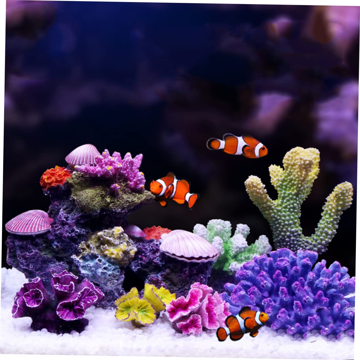 Happyyami Decoración De De Coral Artificial para Peceras Acuáticas Paisaje Subacuático para Coral Fake Rock