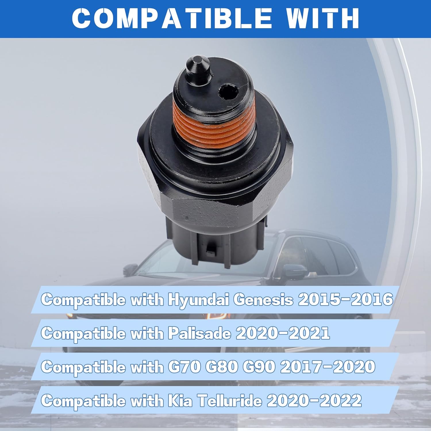 94751-3C000 Engine Oil Pressure Sender Sensor Compatible with Hyundai Genesis 2015-2016, Palisade 2020-2021,G70 G80 G90 2017-2020, Kia Telluride 2020-2022, OEM#947513C000