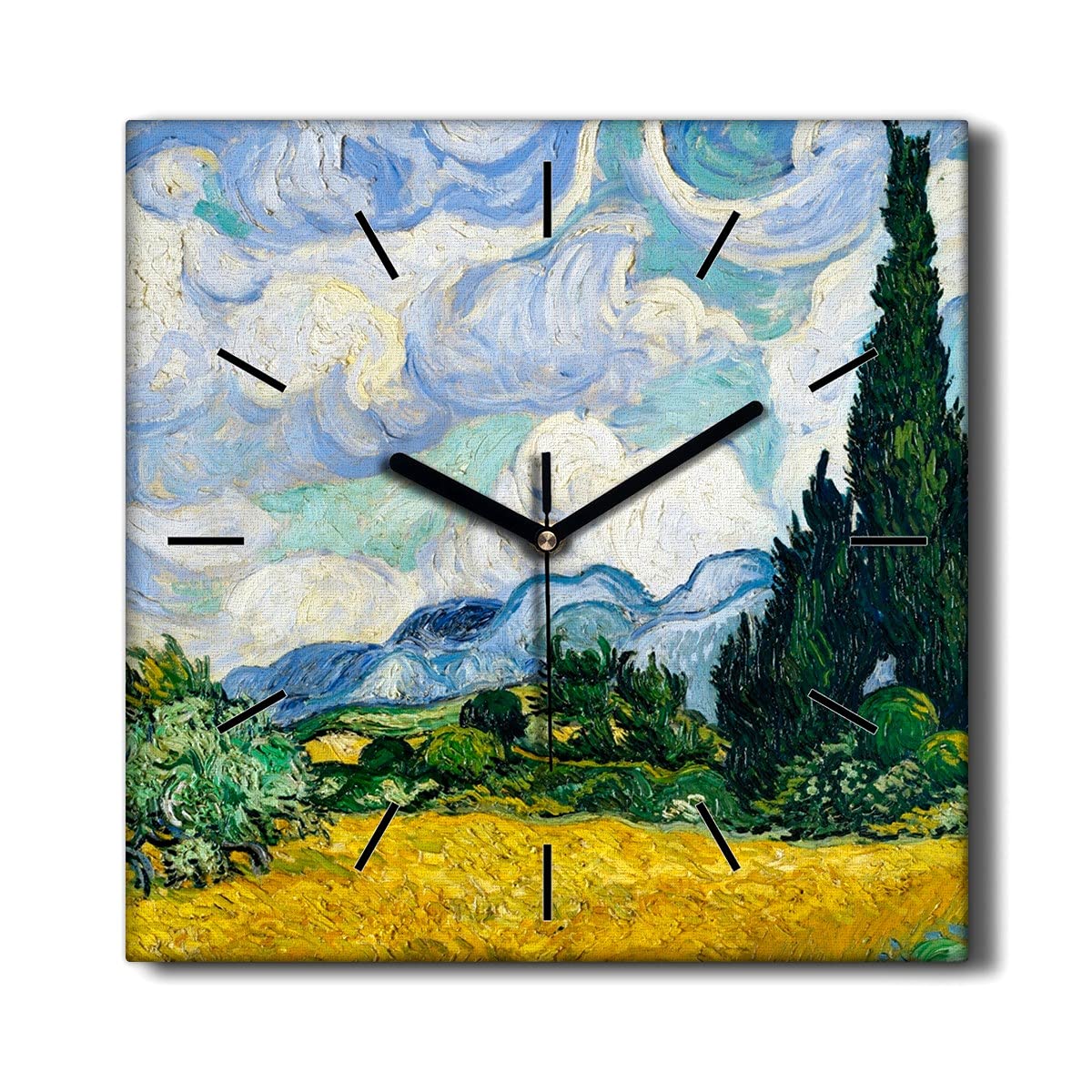 Horloge Murale sans tic-tac Idéale pour un Salon Apaisant et Lumineux