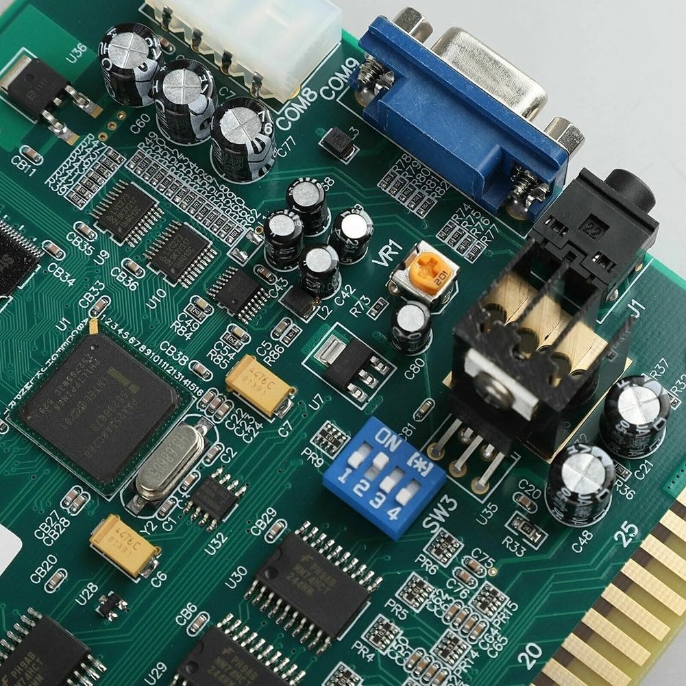 Classico videogioco arcade 60 in 1 PCB Jamma Board uscita CGA/VGA | Schermo verticale, supporta case upright e cocktail, alimentatore arcade standard