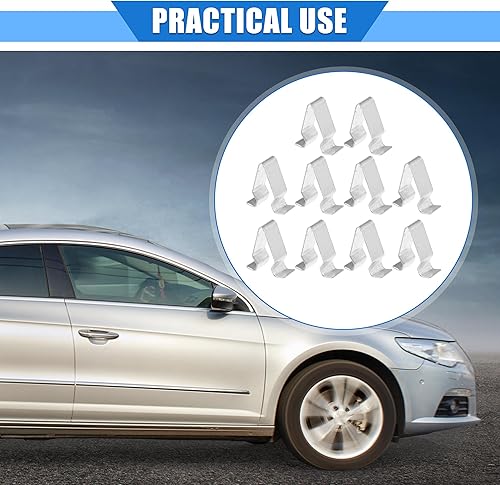 Miniatura 2 de VekAuto 10 piezas de clip para panel trasero de maletero de automóvil compatible con VW Golf 2015-2021, cierre de retención de metal duradero en