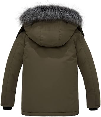 ZSHOW Boys' Warm Winter Coat Waterproof Puffer Jacket Hooded Parka Outdoor