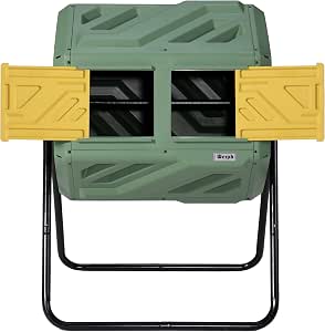 Werph 43 Gal Outdoor Compost Bin for Garden & Kitchen Waste, Grass Green