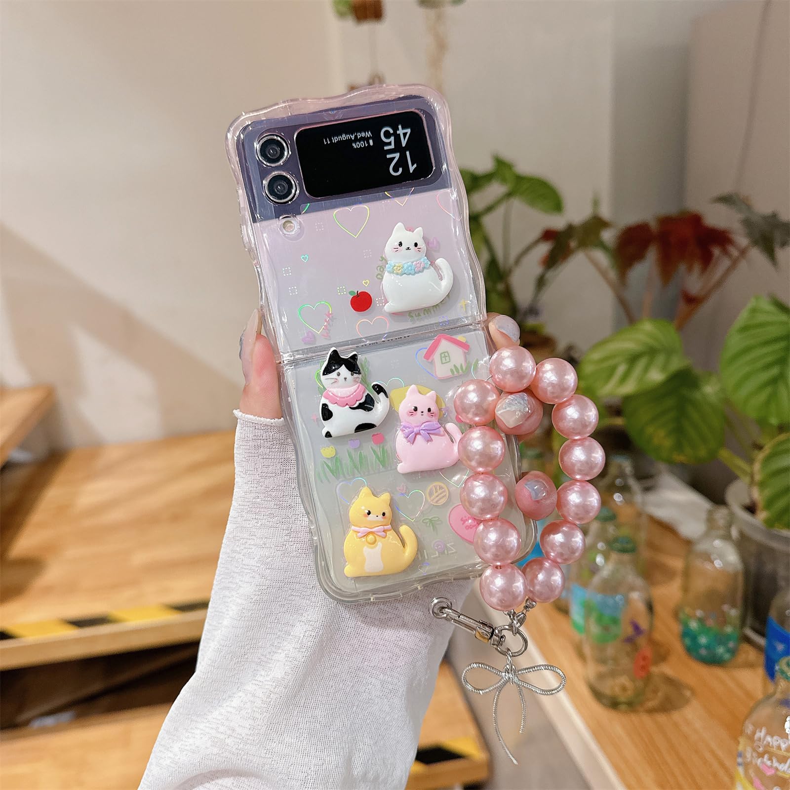 Amazon.co.jp: RUIKER Samsung galaxy z flip6 用 ケース 猫 動物 