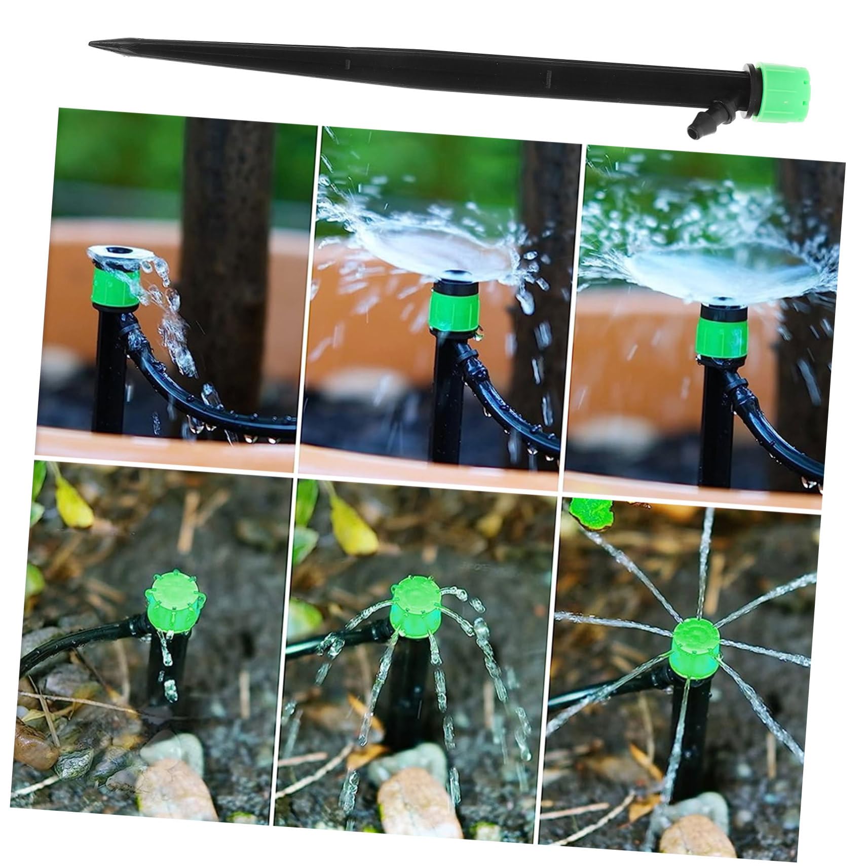 YARNOW 5 Set Di Ugelli Di Irrigazione Regolabili Irrigatori A Goccia Picchetti Per Irrigazione A Goccia Gocciolatori Per Uso A Bassa Pressione 50 Pezzi*5