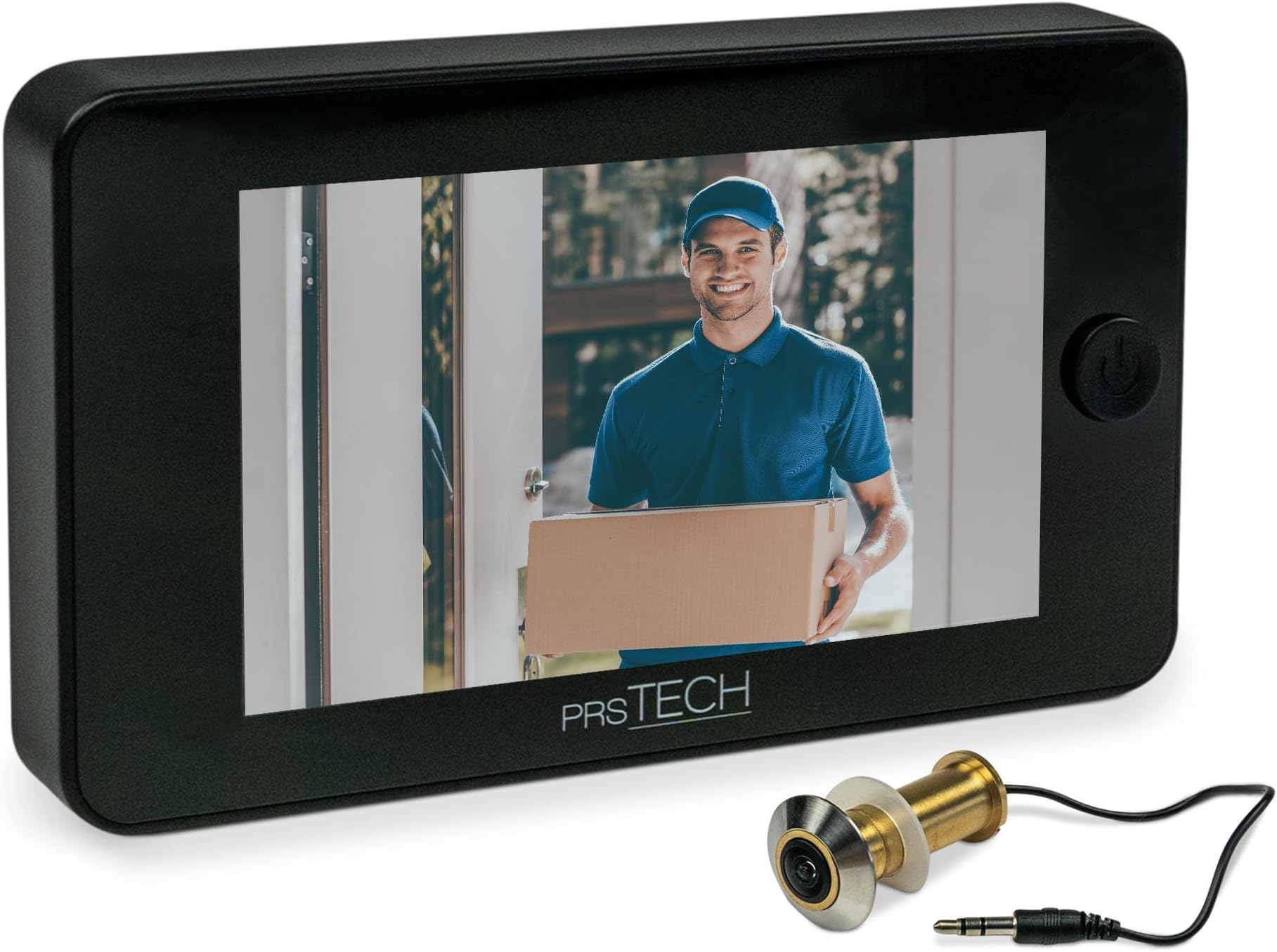 DoorCAM DC2 PLUS Wide Screen Digital Door Viewer Peephole Wide Angle 3.5 Inch LCD Screen Extra Big for Doors from 38mm - 110mm Easy to Use Security