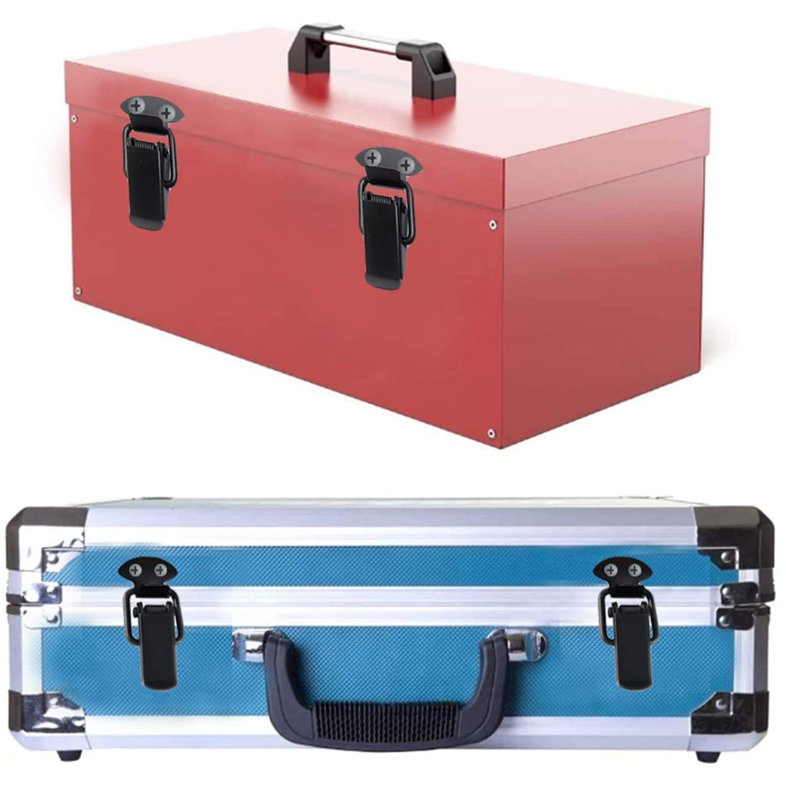 Moraillon Chiusura 8 Pz Serratura Tensione In Acciaio Inox Serratura Cassa Blocco Leva Bloccaggio Dondolo Chiusura Per Scatola Cassetto Armadio Cassetto Cassetta Strumenti Schwarz