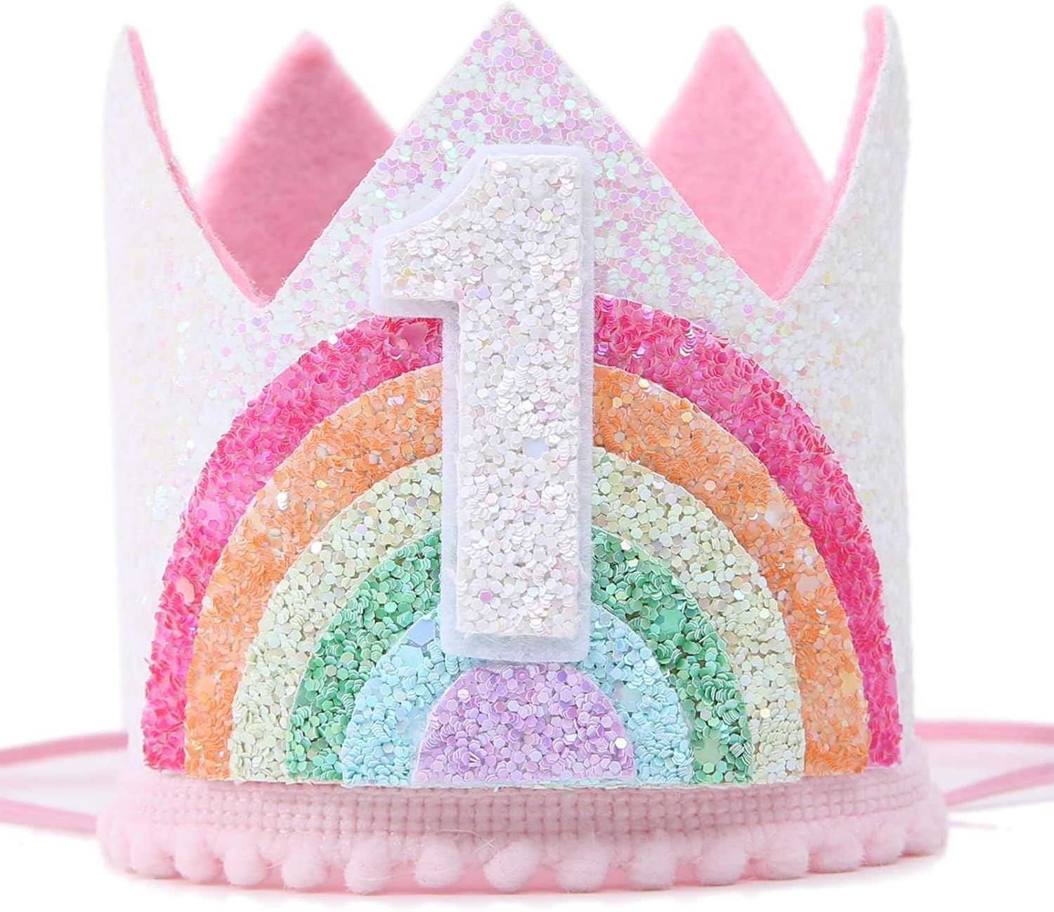 Boy Girl Birthday Crown, Prince Princess Birthday Hat Headband Tiara Crown Cake Photo Prop Party Decorations