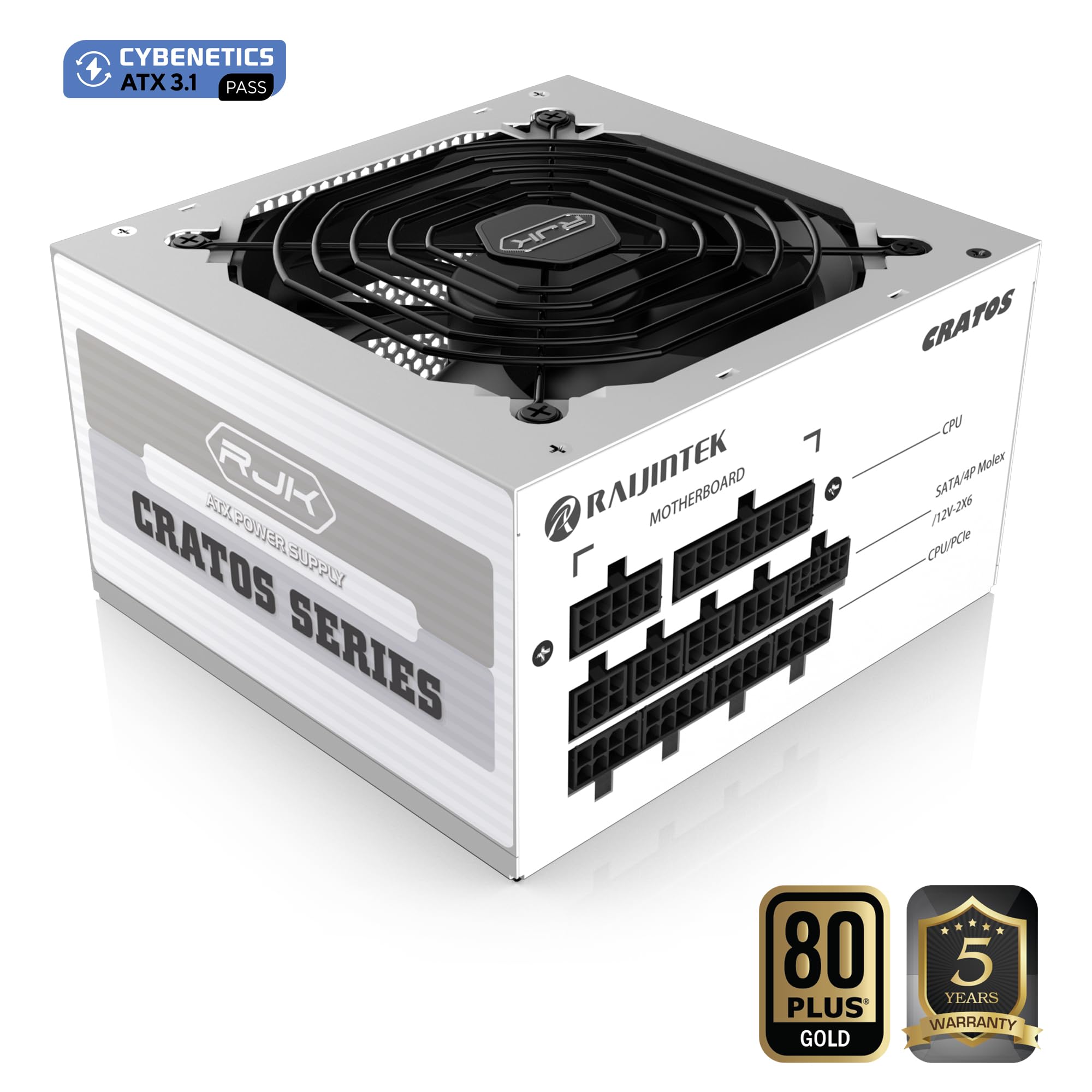 RAIJINTEK ALIM. CRATOS 850 WHITE F.MODULARE ATX 3.1 80+ GOLD