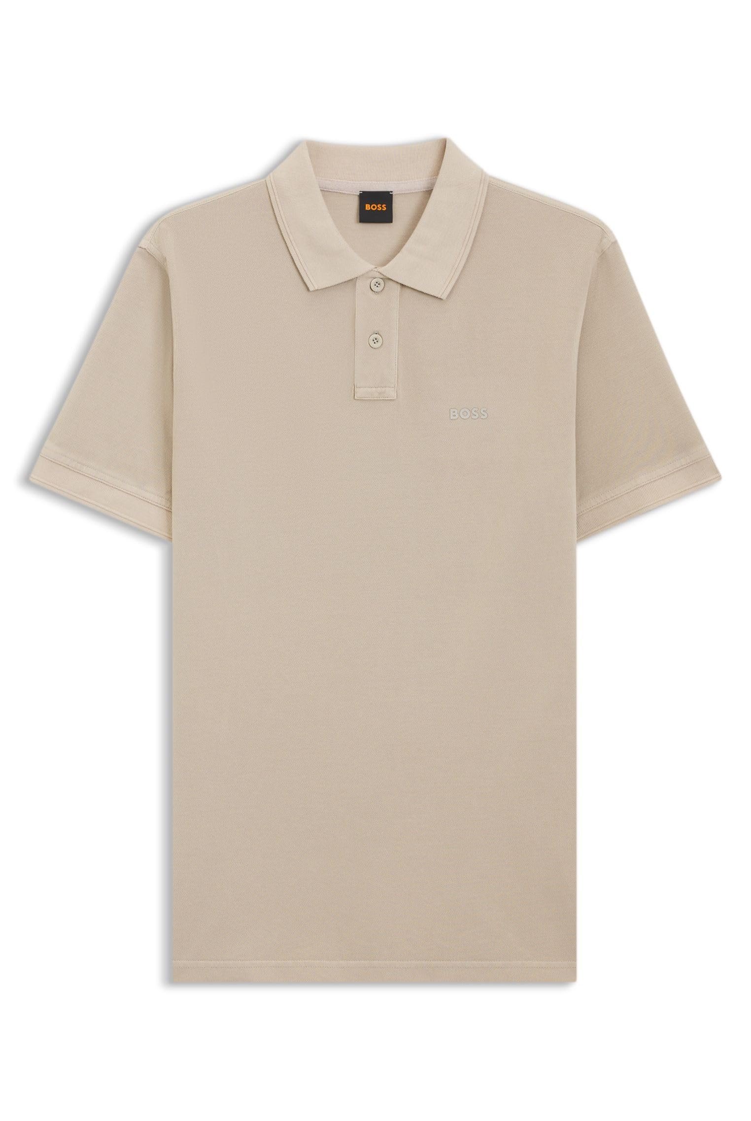 BOSS Mens Prime Cotton-piqué Polo Shirt with Logo Print