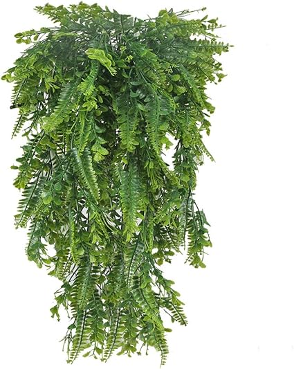 Amazon Xyxcmor 人工ハンギングシダ植物 2個 フェイクボストンシダ プラスチック 植物 Uv植物 家庭 壁 キッチン ファームハウス ビーチ ウェディング パーティー 装飾 cm 人工観葉植物 オンライン通販