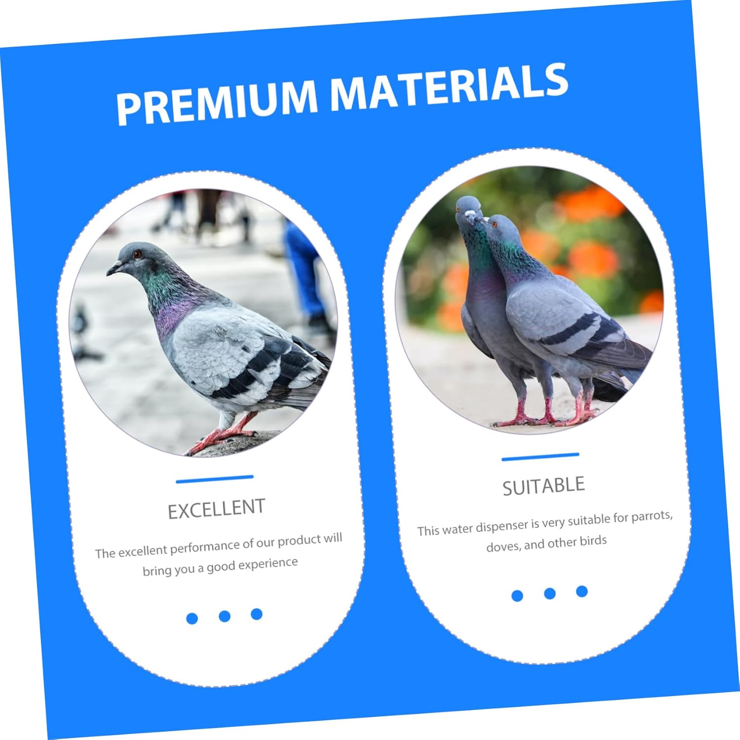 YARNOW 1pc Automatic Pigeon Water Drinker Capacity Bird Water Feeder for Outdoor Use Easy to Clean Refill for Pigeons and Other Birds