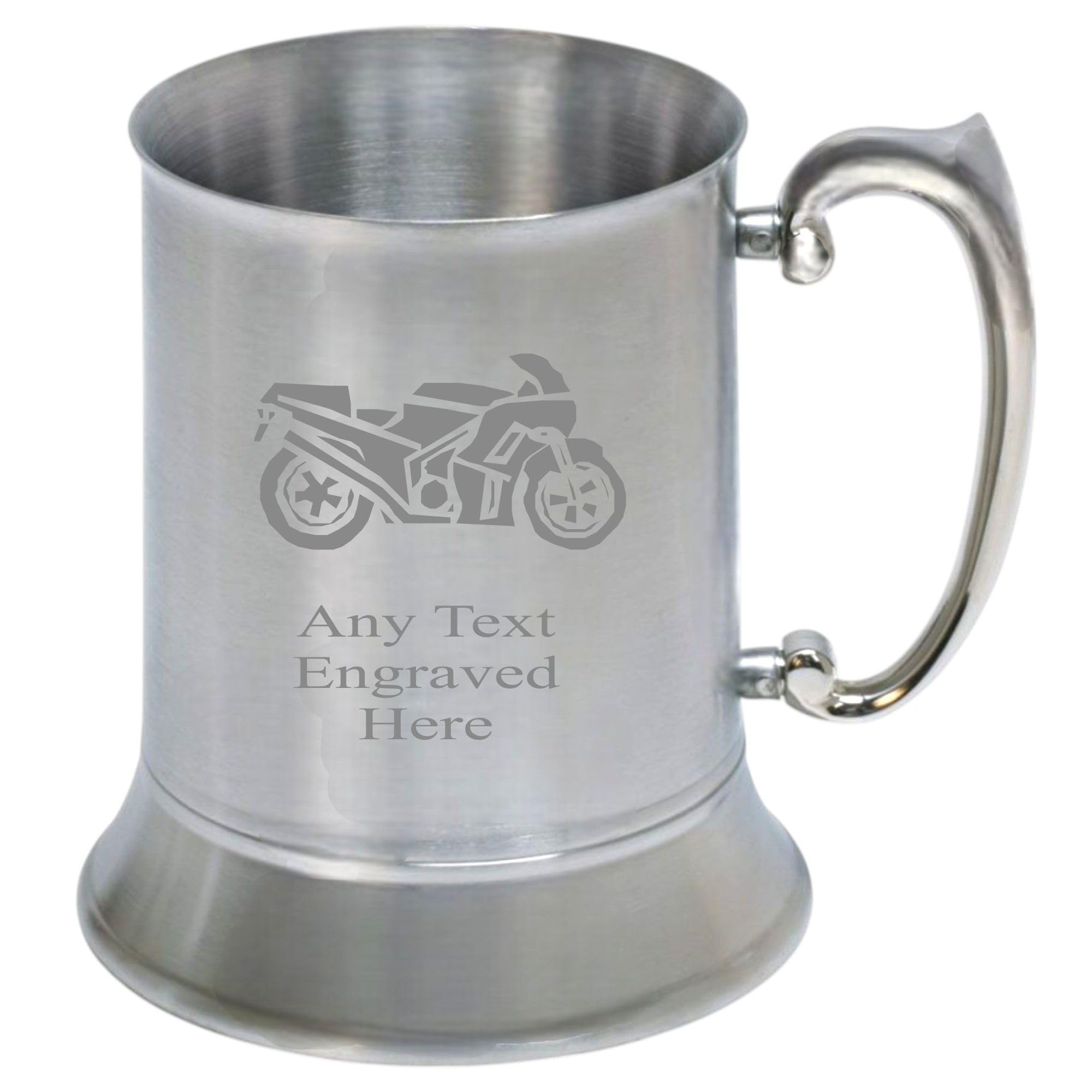 Lucy G [Custom] Personalised Engraved Motorbike Stainless Steel Tankard st59