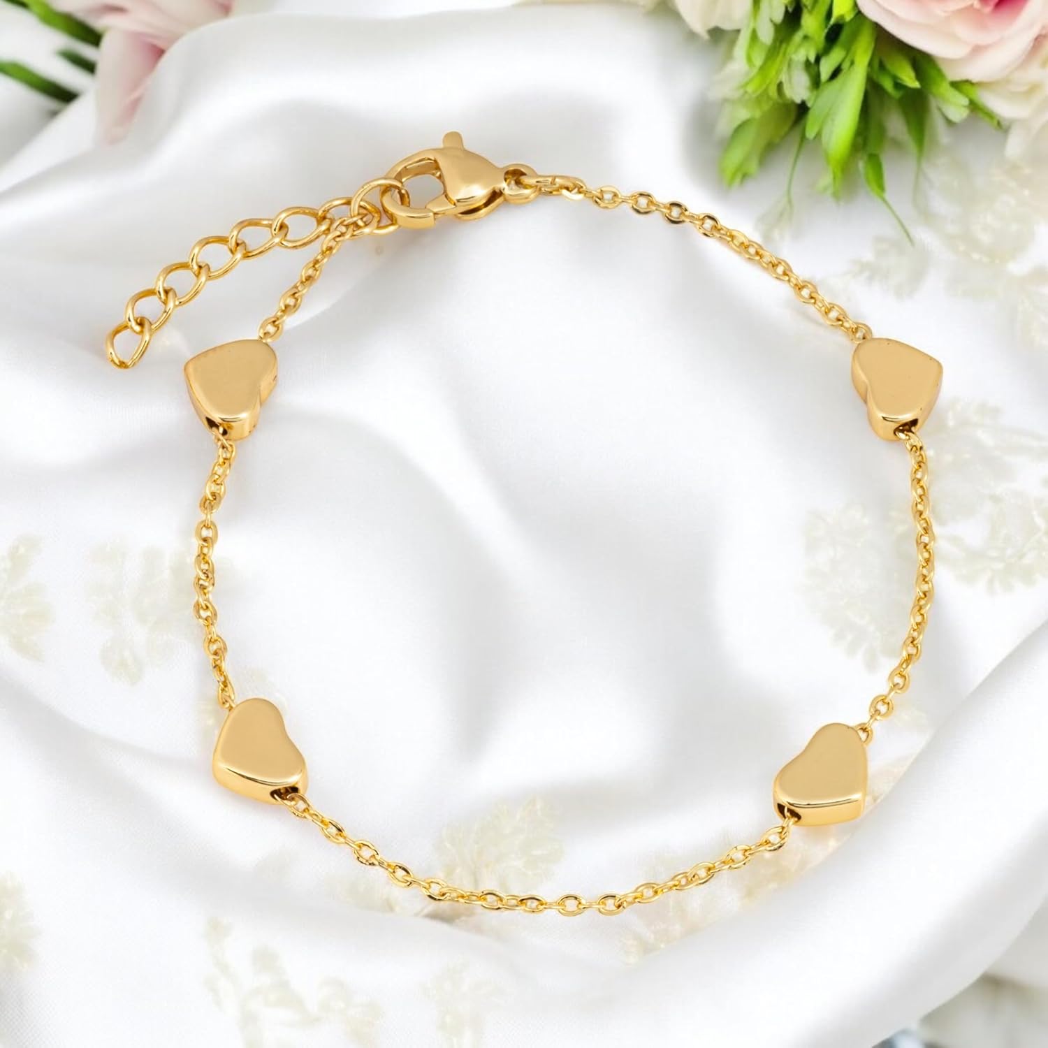 Woman Gift Adjustable Bracelet Jewelry | Presents for Women | Friend Gifts | Includes Sentiment Card | Forever Friends Gold and Silver Adjustable Bracelet | You are Loved