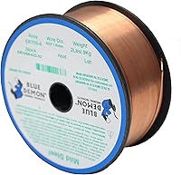 Vista 4 de Blue Demon ER70S6 X.023 X 2 LB MIG/GMAW Alambre de soldadura de acero al carbono, para todas las posiciones, baja salpicadura, formulado