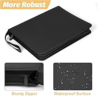 Vista 4 de Carpeta de tarjetas intercambiables, carpeta de álbum de colección de tarjetas con 720 bolsillos laterales de carga, carpeta de álbum de 9 bolsillos