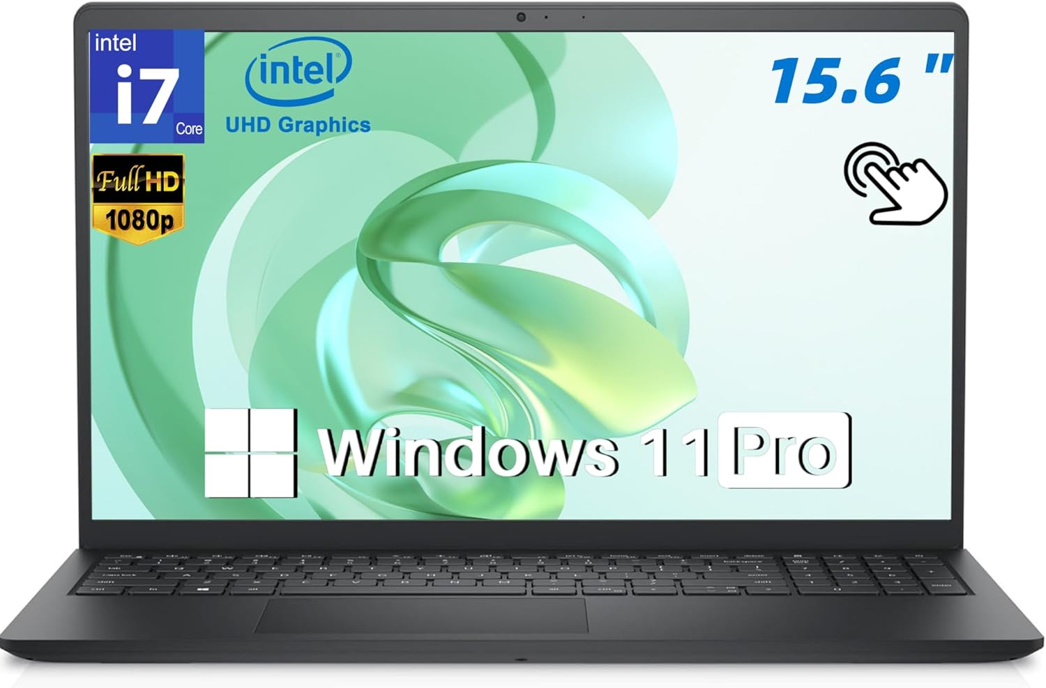 Dell 15 Laptop Touchscreen DC15250, Intel 13th Gen i7-1355U(10-Core), 15.6″ FHD Anti-Glare Display, 32 GB RAM, 1 TB SSD, Intel UHD Graphics, Windows 11 Pro, Wi-Fi 6, Copilot, Long Battery Life