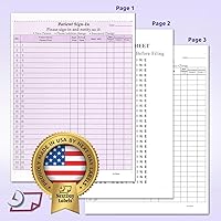 Vista 2 de NextDayLabels - Formularios para firmar para pacientes sin carbono de NCR de 3 partes, aprobados y conformes con HIPAA para confidencialidad