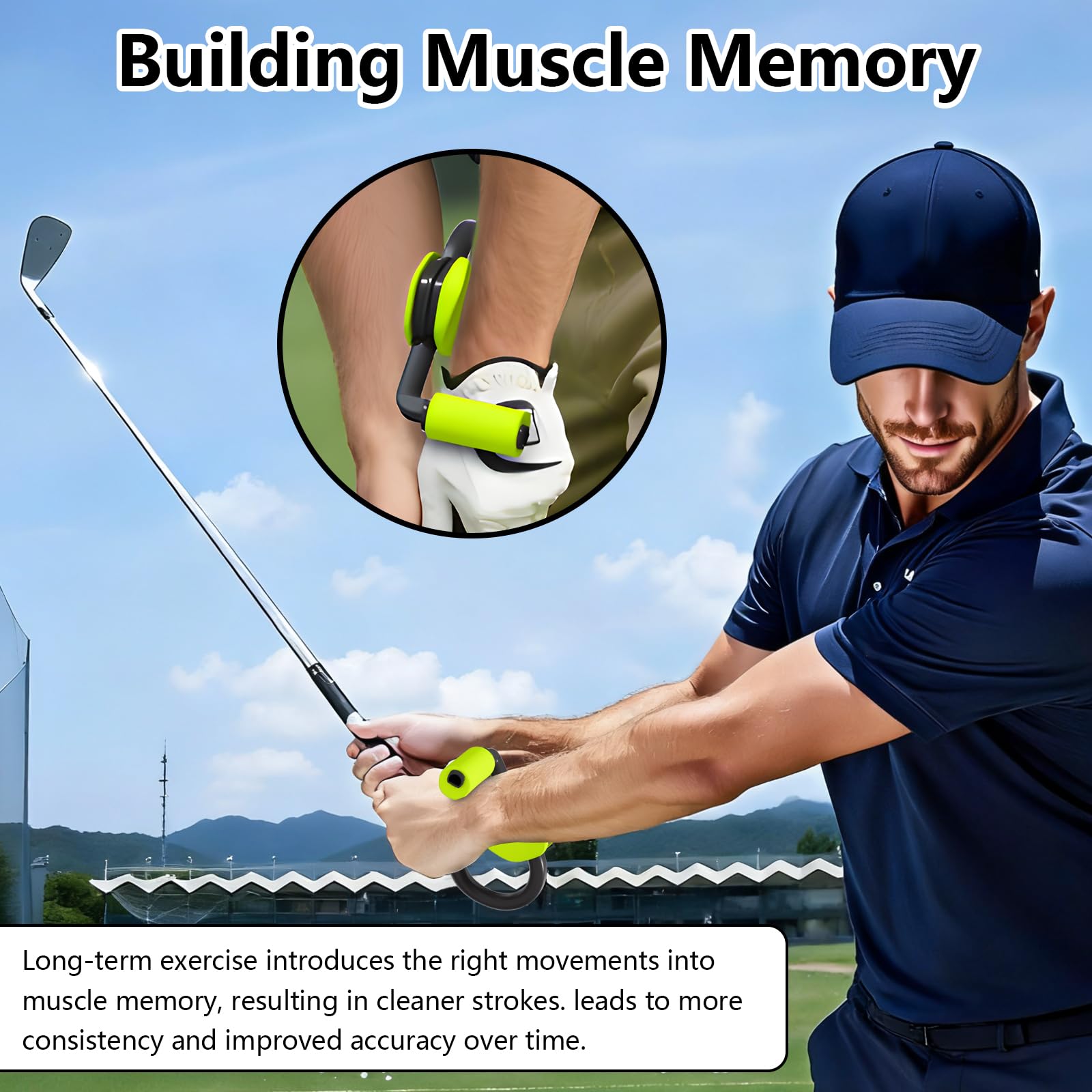 Entrenadores de Golf, Equipo de Práctica de Putting con Mecanismo Antideslizante para Mejorar el Swing