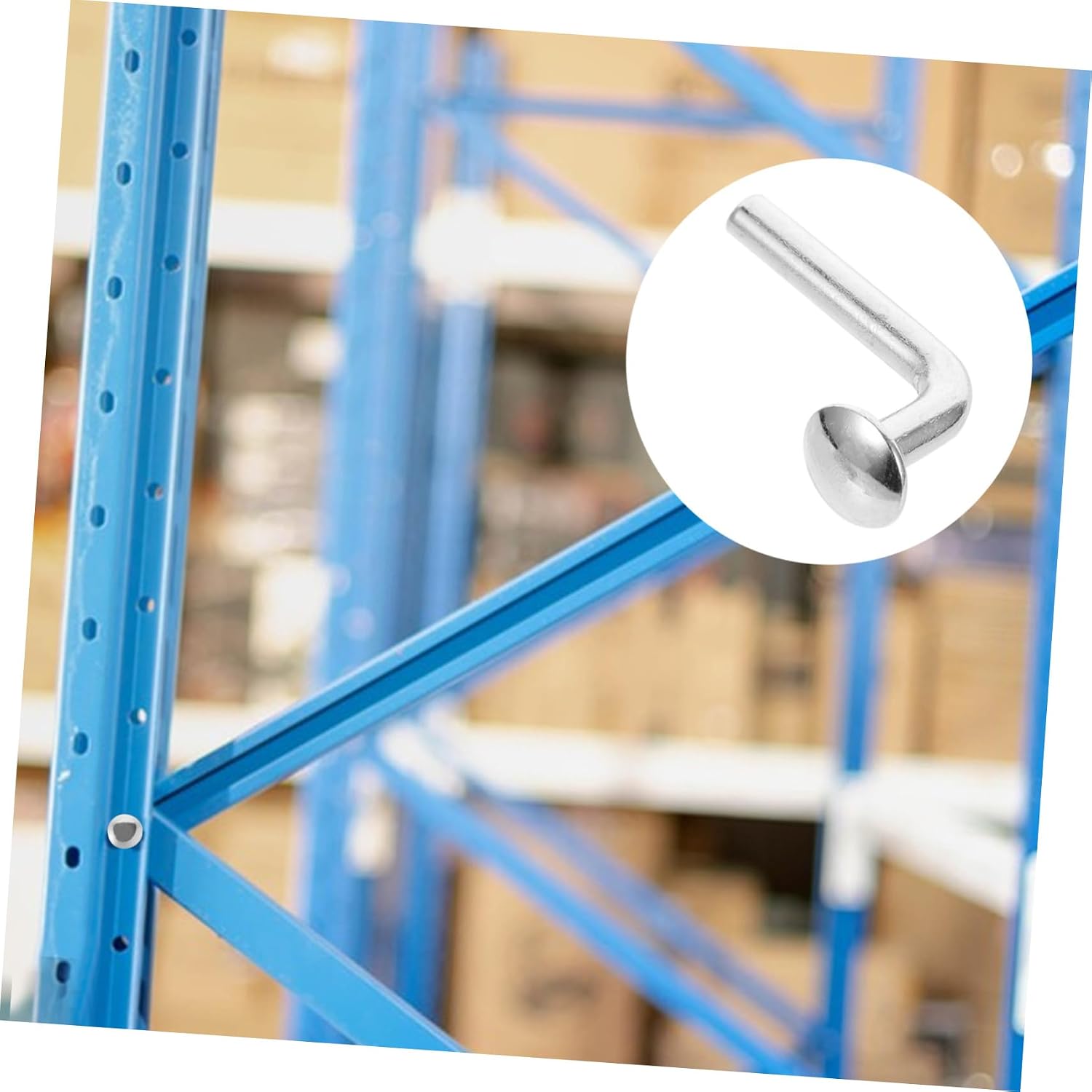 100Pcs Heavy Duty Pallet Rack Safety Bolts for Storage Racks Easy Install Pallet Racking Accessories Maximum Support for Heavy Duty Shelves
