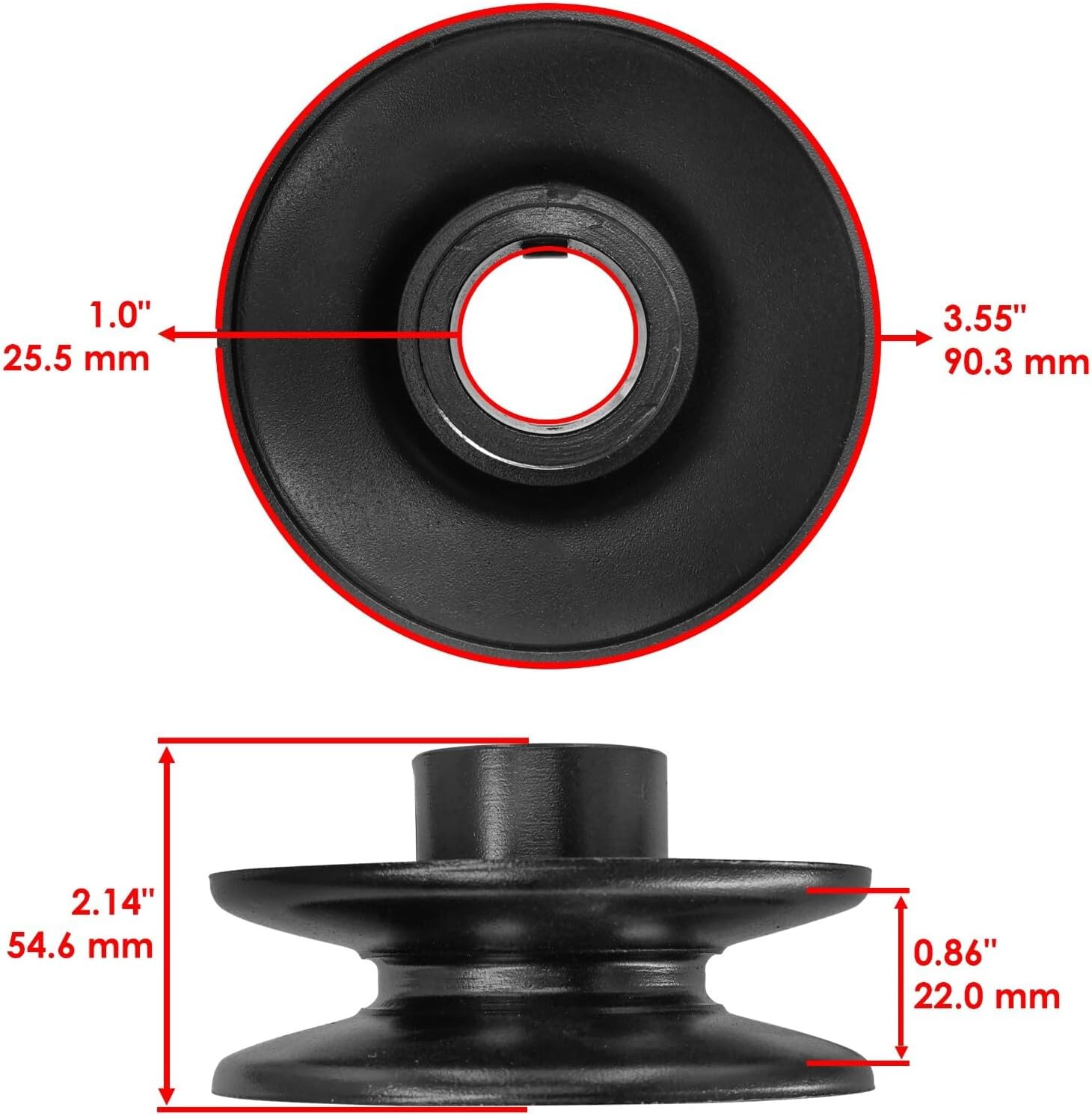 Replacement For 756-0639A 756-1176 756-0639 PTO Engine Pulley for White Outdoor MTD Cub Cadet Mod-C26C-72869