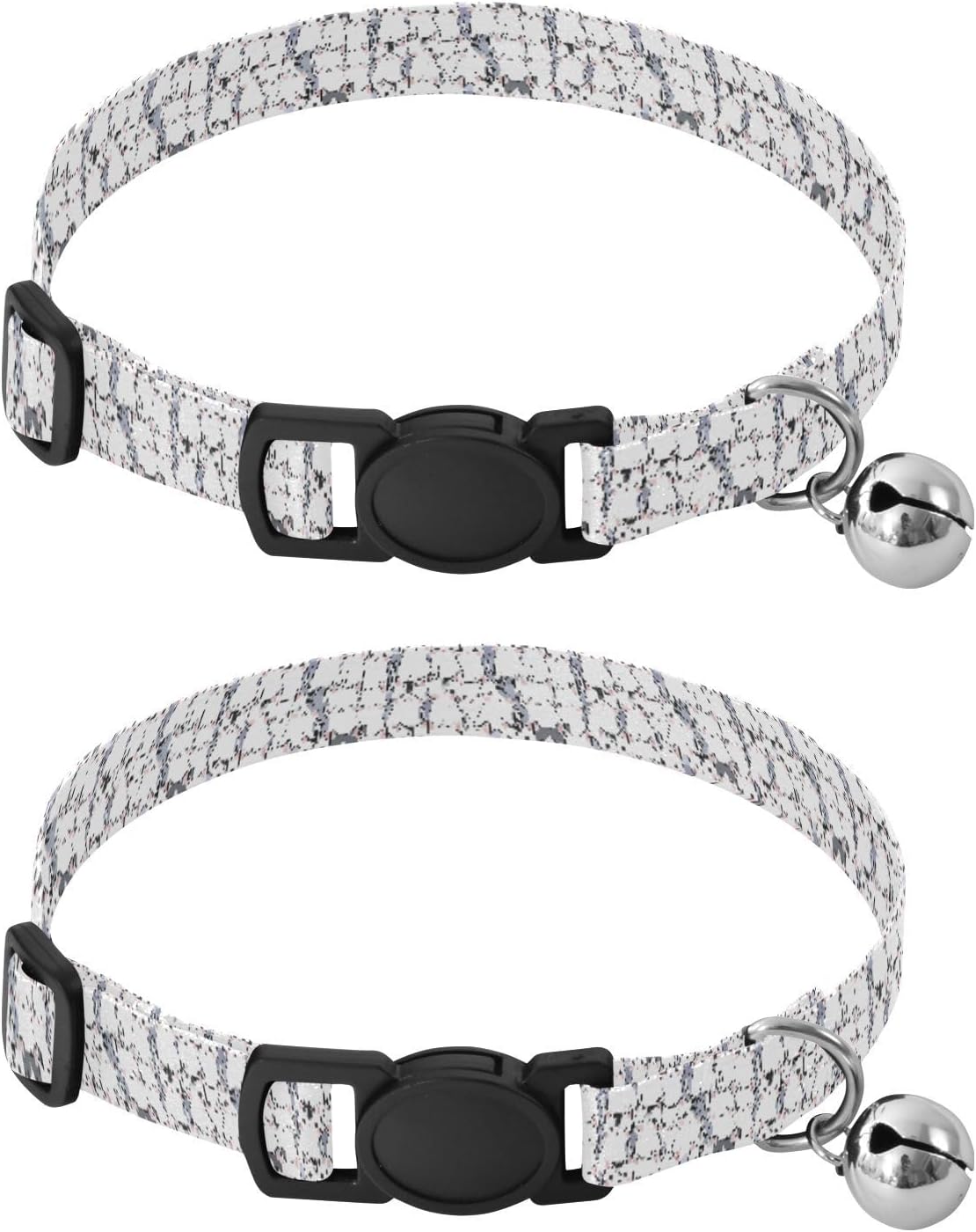 YETTASBIN 2 Pack Collar para Gato con Campana Ajustable y Hebilla