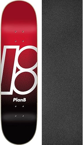 Miniatura 1 de Plan B Skateboards Andromeda Skateboard Deck - 8 x 31.85 pulgadas con Jessup Black Griptape - Paquete de 2 artículos