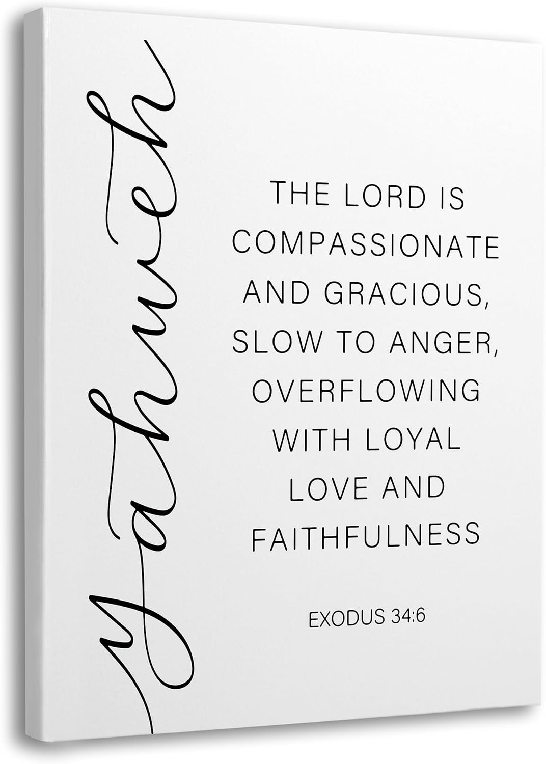 Inspirational Quote Christian Canvas Wall Art,Positive