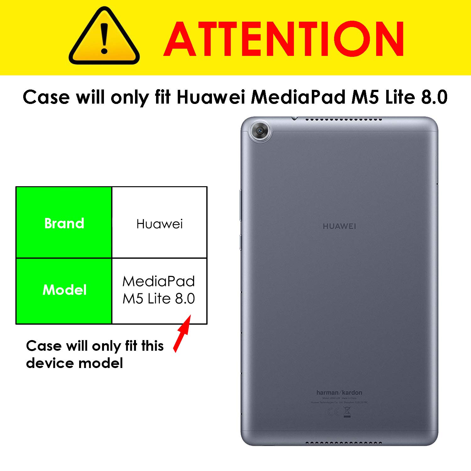 Amazon | Forefront Cases スマートケース Huawei Mediapad M5 Lite 8