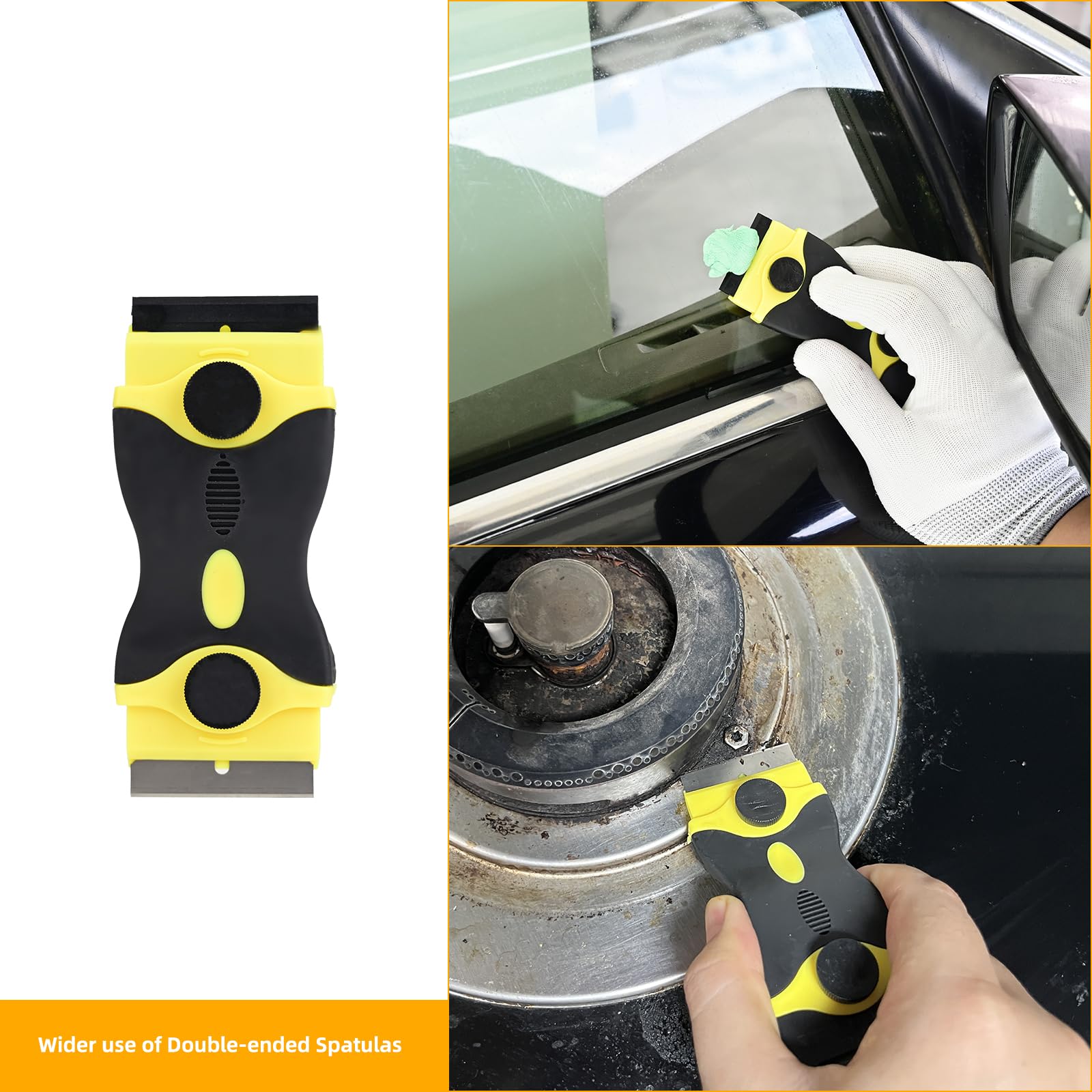 2 Stück Multifunktions-Schaber Mit 20 Klingen - Für Tapeten, Ceranfeld & Aufkleber