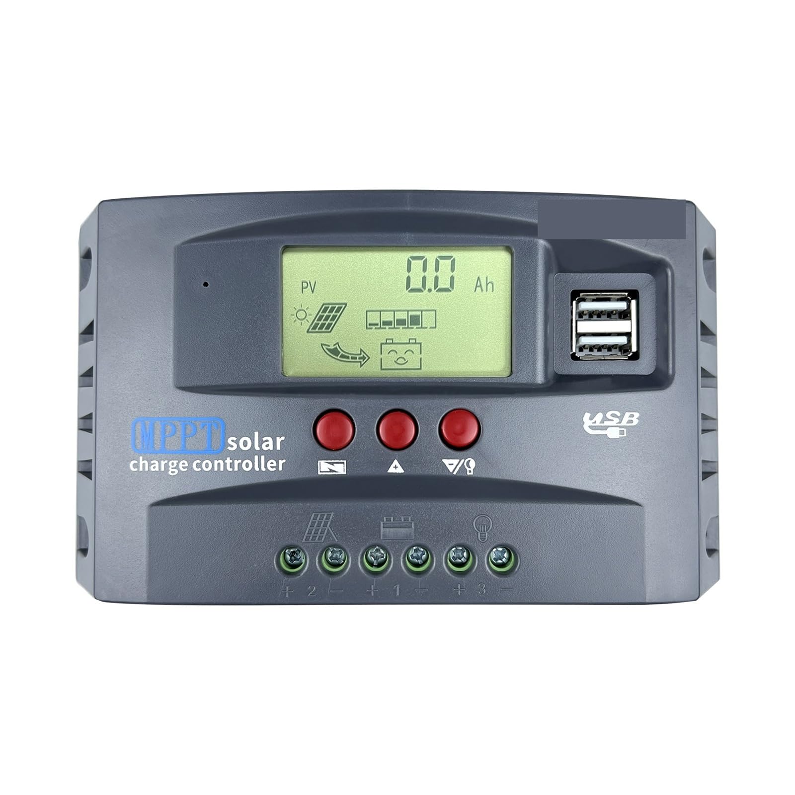 CUDTAPI 10A 20A 30A 12V 24V MPPT Solar Charge Controller 50VDC PV Regulator Colorful Screen(MPPT 30A)