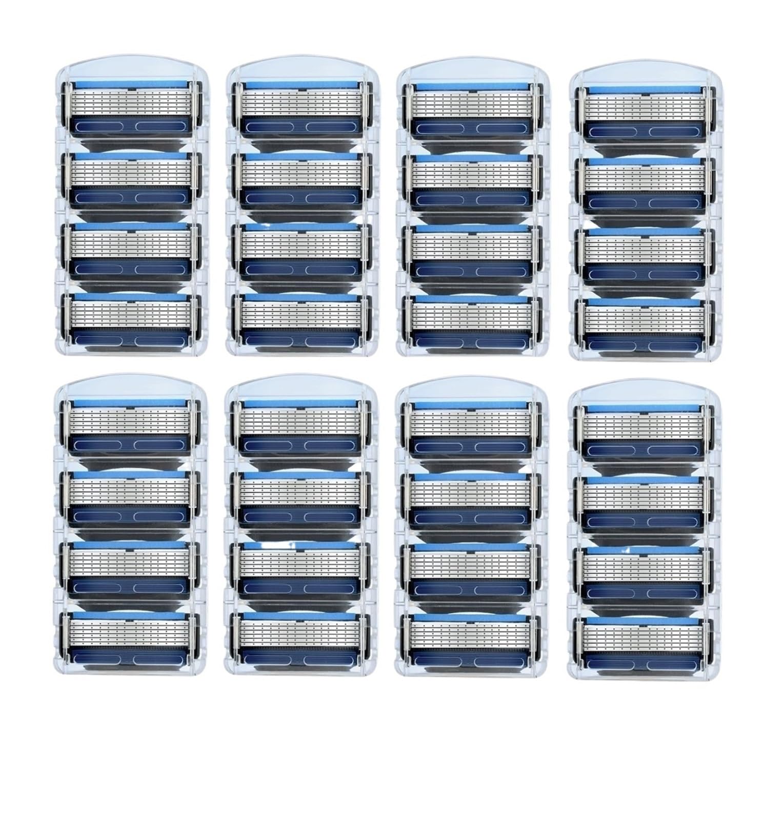 Cuchillas De Afeitar Premium For Hombres, Recambios De Acero Inoxidable De 5 Capas, Compatibles Con Gillettee, Maquinillas De Afeitar Estilo Fusion 5, Afeitado Suave(32pcs)