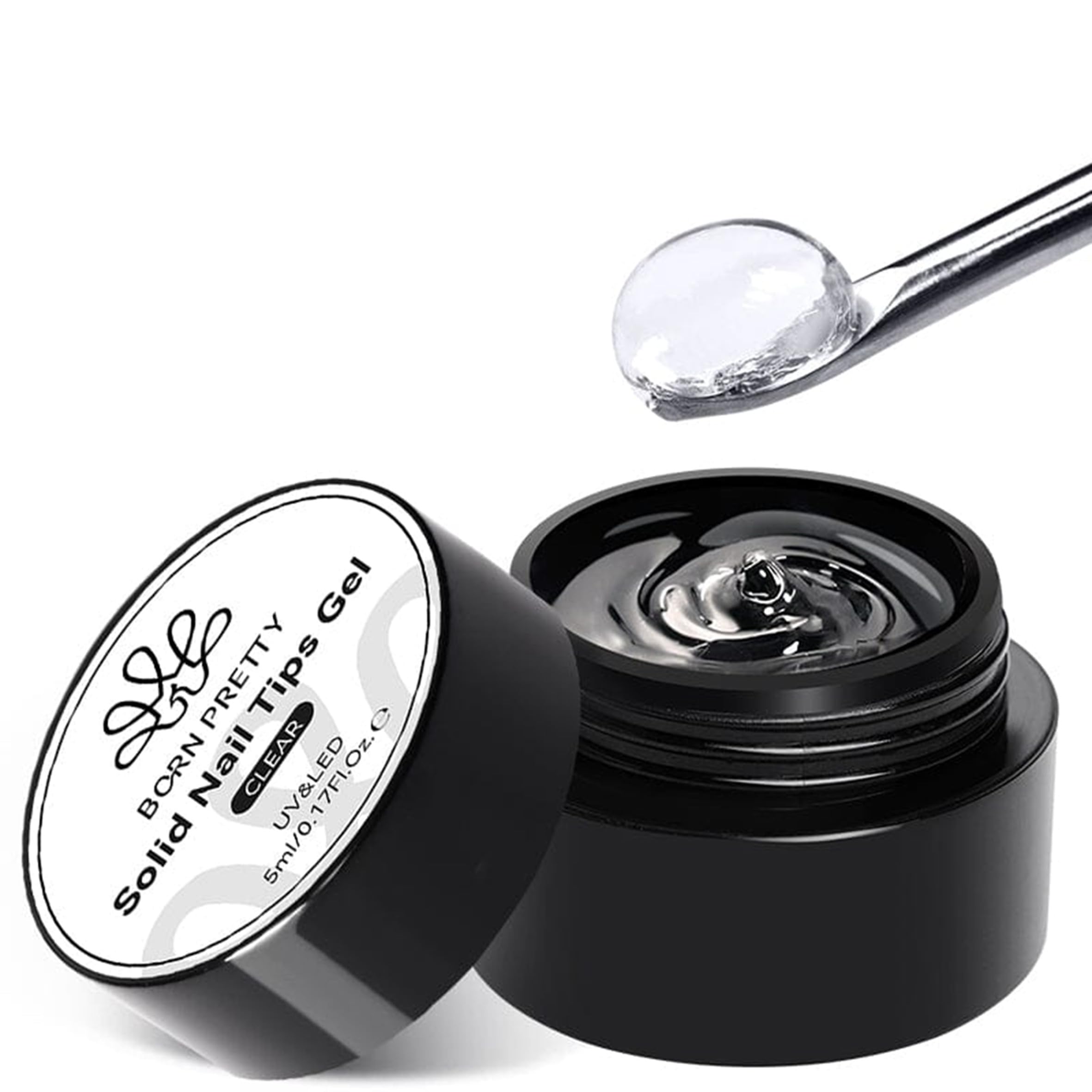 Born Pretty Solid Nail Tips Gel from BELLE GAGA® Soft GelNail Tips Glue, NailGel for Press On Nails, Super Strong Cured Needed Acrylic Nail Gel, NailsTip U V Nail Extension Gel Nail Charm Glue (Solid Nail Tips Gel-5ml)-image-31