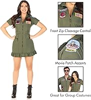 Vista 4 de Leg Avenue womens Licensed Top Gun Flight Dress Costume