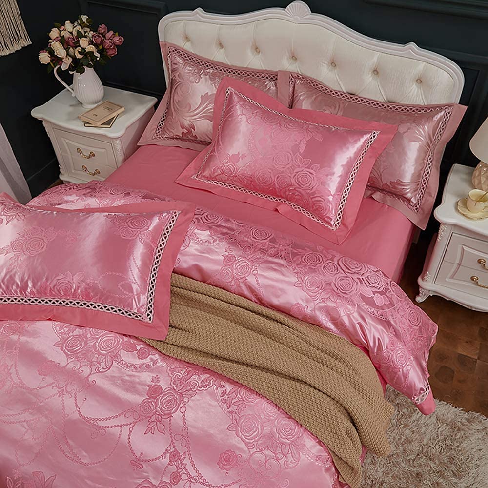 ダブルサイズ リネン風寝具セット グレーとピンク ダブルサイズ リネン風寝具セット グレーとピンク ダブルサイズ リネン