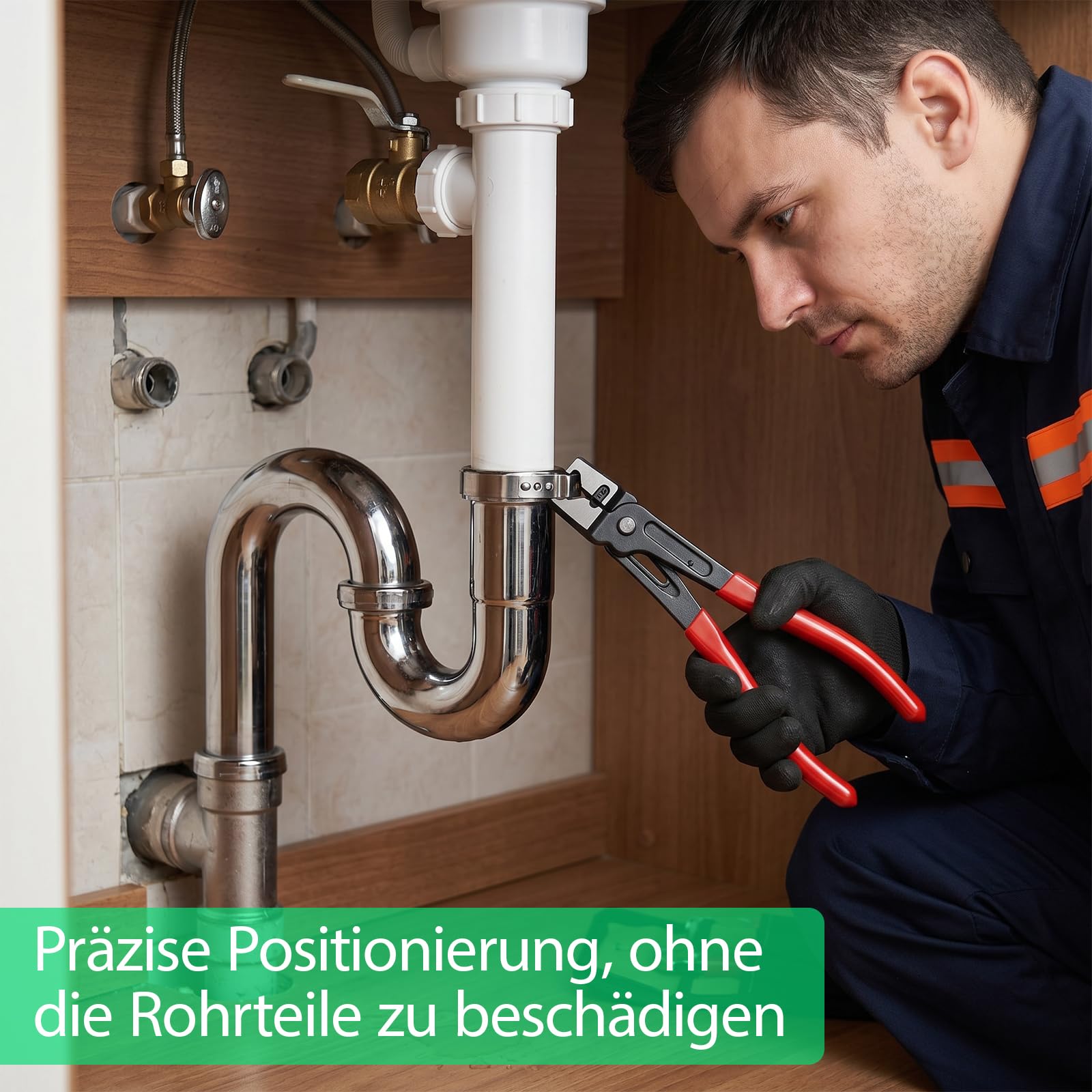 Schlauchschellen Set 180-teilig – 304 Edelstahl Einohr-Klemmen stufenlos (5,3-33,1 mm) mit robuster Ohrklemmenzange – Rostfreie Schlauchklemmen für KFZ, Wasser- und Kraftstoffleitungen