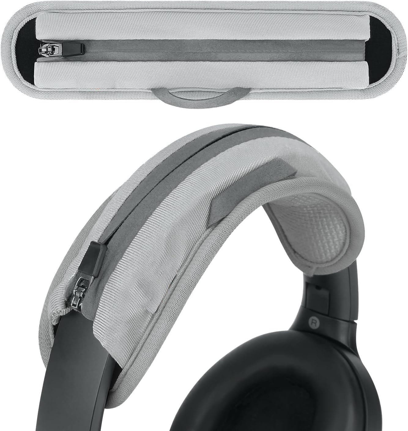 Meyaar Universal Replacement Headphone Headband Case, Headband Cushion Pad Cover Compatible with Boat, Boult, Sony, Bose, Beats, JBL Headphones, Leather Fabric Head Band Cover (Grey)-image-27