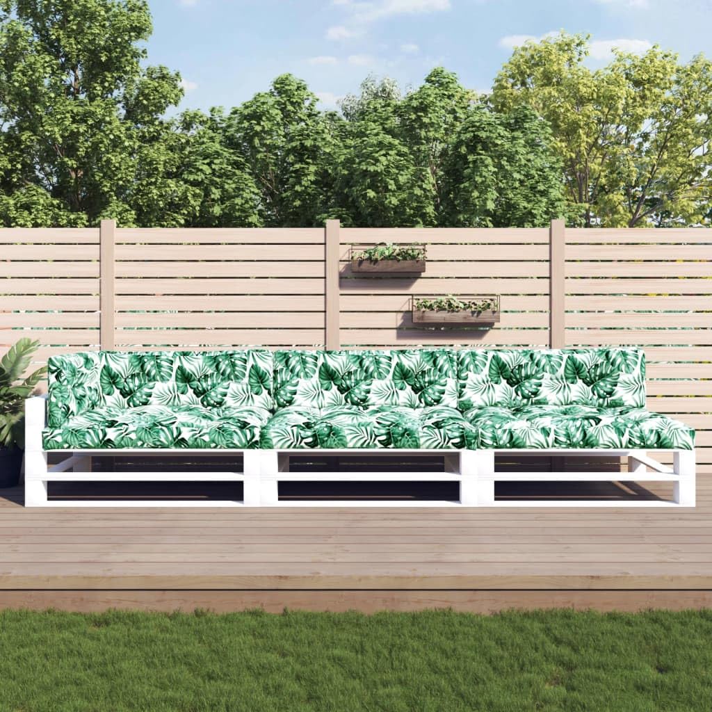 Coussin de canapé palette tissu jardin lot de 7 pièces Homgoday