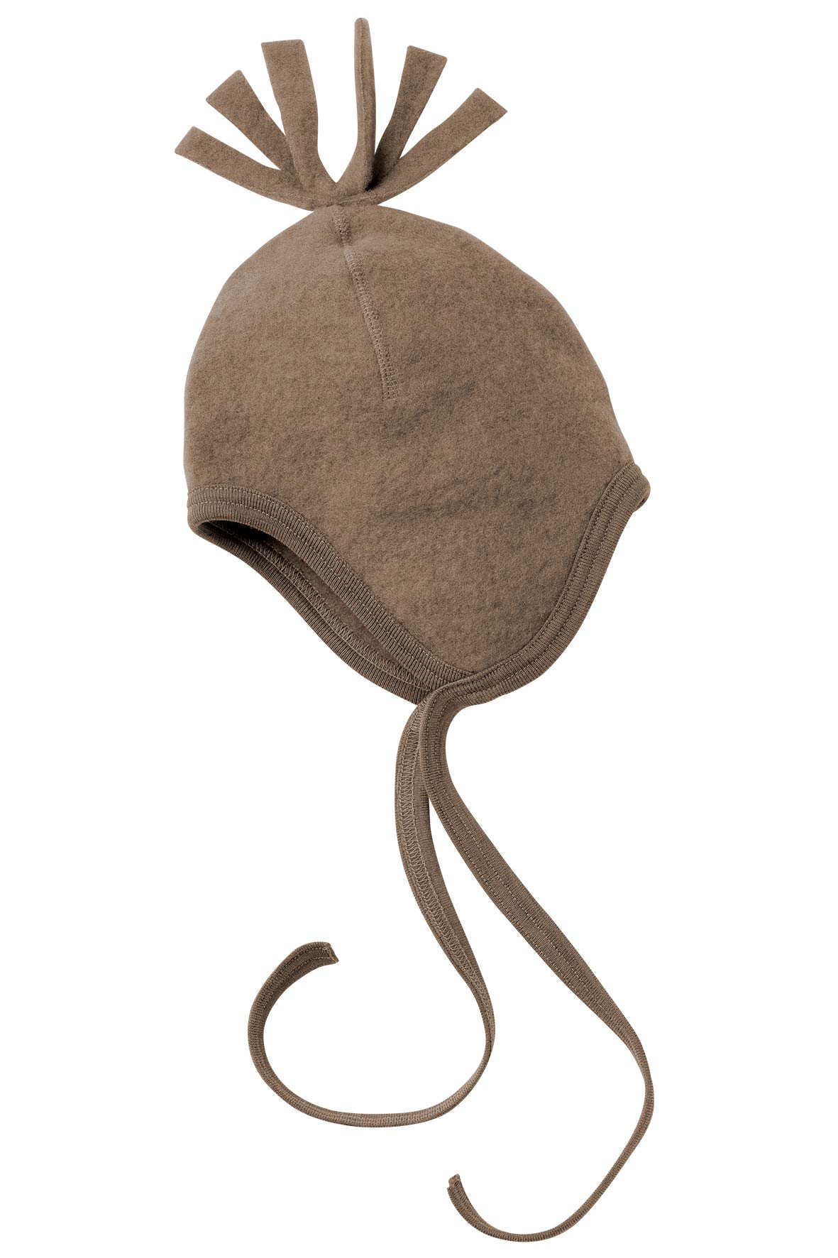 Engel Baby Fleece hat, 100% Merino Wool, (86/92 (Circumference 46-48), Walnut Melange)
