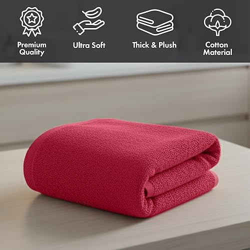 Miniatura 3 de THIRSTY Towels Toalla de baño de lujo de 40 x 80 pulgadas, 100% algodón turco, ultra suave, gruesa y absorbente, para baño, spa, playa y piscina,