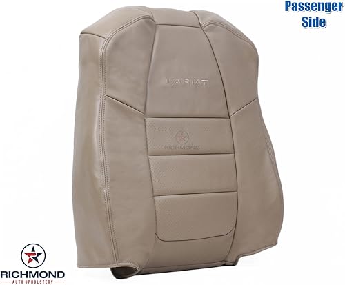 Richmond Auto Upholstery - Funda de asiento de cuero de repuesto para el lado del pasajero, color marrón compatible con Ford F-450 Lariat Quad-Cab