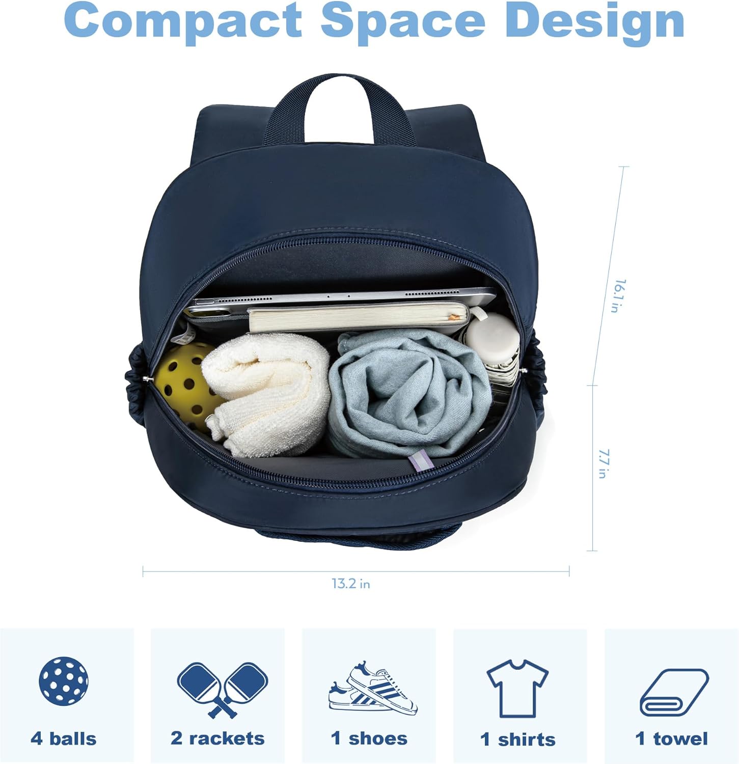 KAVIGOR Pickleball Bag, Quilted Pickleball Backpack with Shoe Compartment & Waterproof Pocket, Pickle Ball Paddle Bag Fits 2 to 4 Paddles for Women and Men