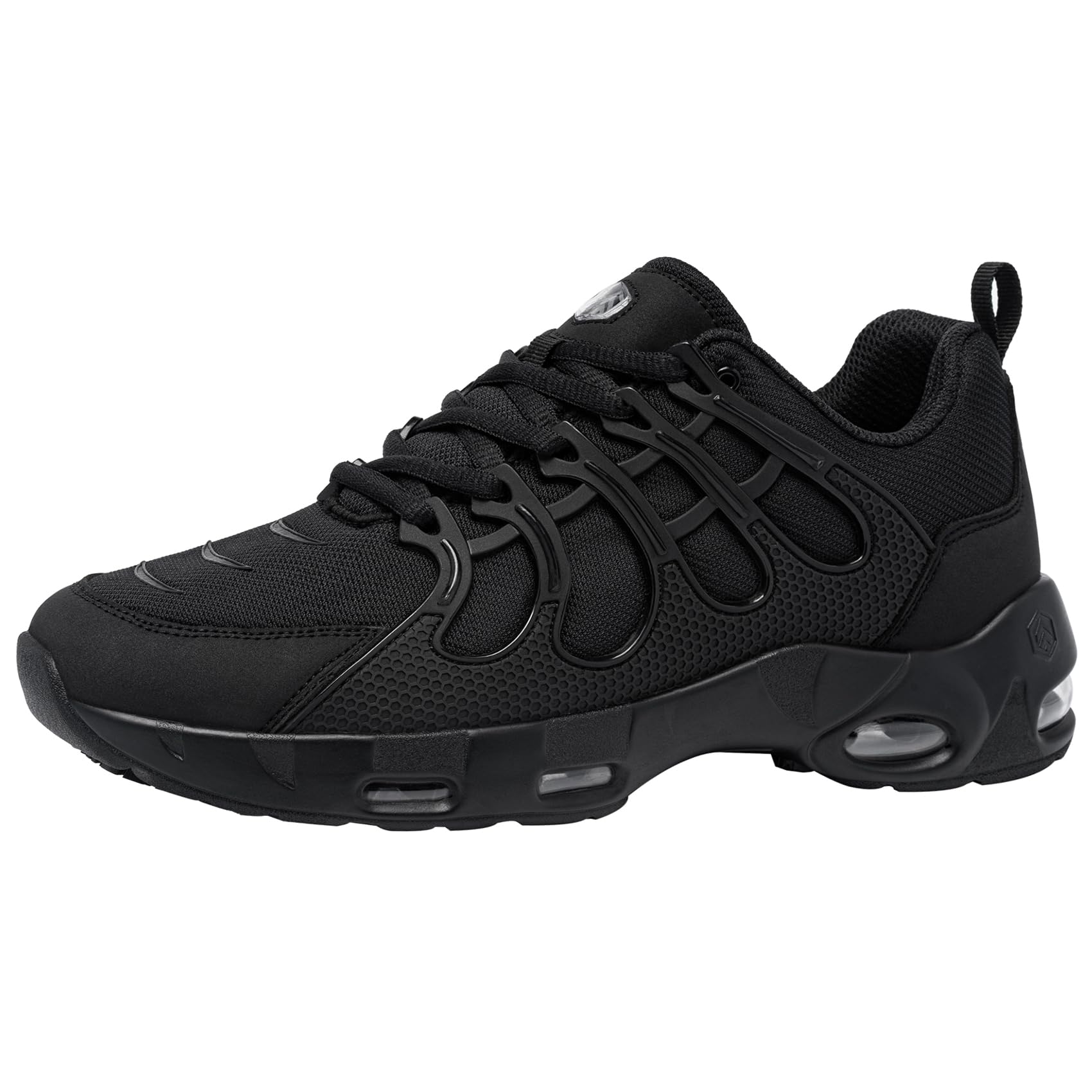 LARNMERN Chaussure Cuisine Homme Chaussures de Cuisine Hydrofuges Travail Semelles Antidérapantes Les Baskets de Chef Serveur Personnel Médical Baskets,Noir 46 EU