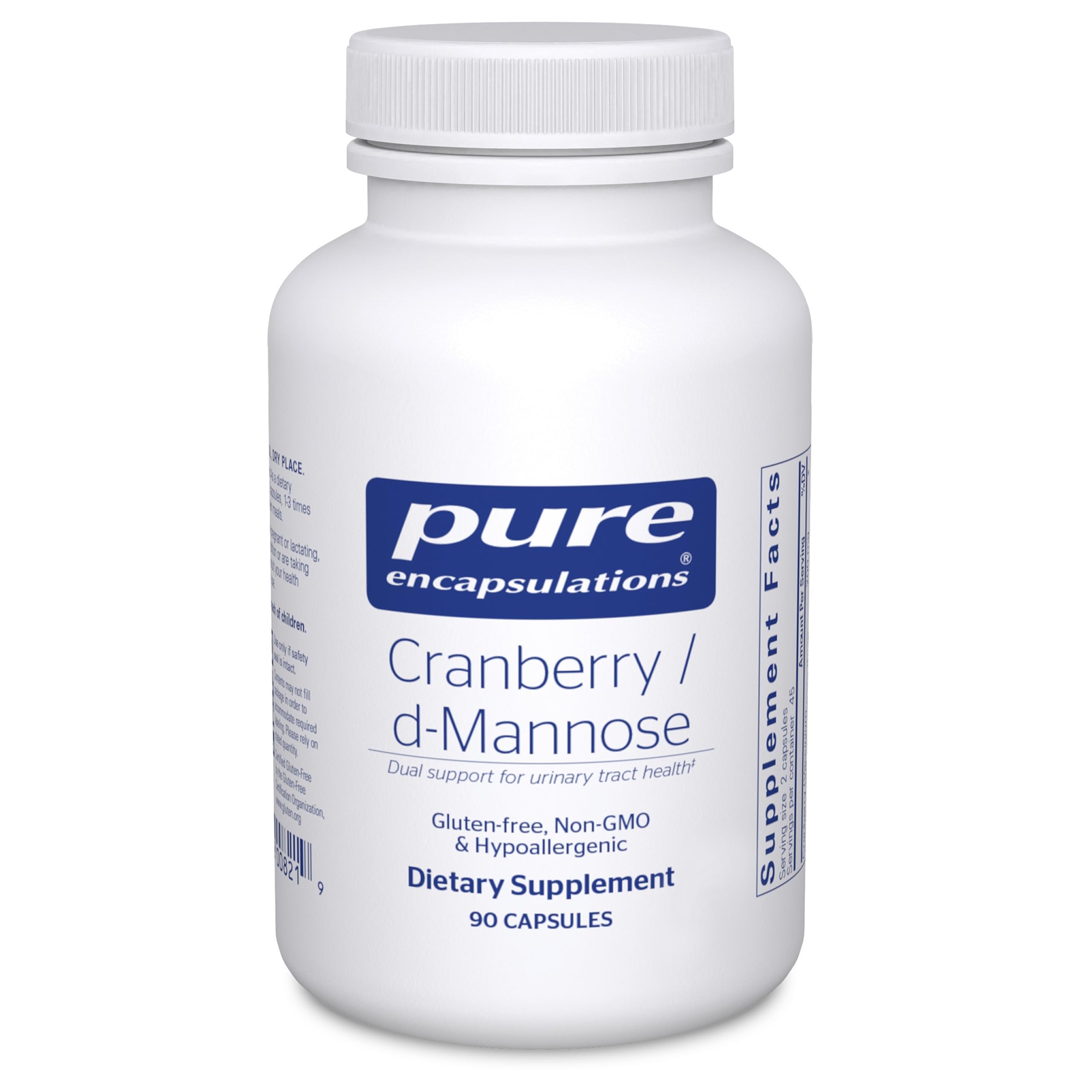 Pure Encapsulations Cranberry D-Mannose - Supports Urinary Tract Health* - with Cranberry Fruit Solids - Vegan & Non-GMO Dietary Supplement - 90 Capsules
