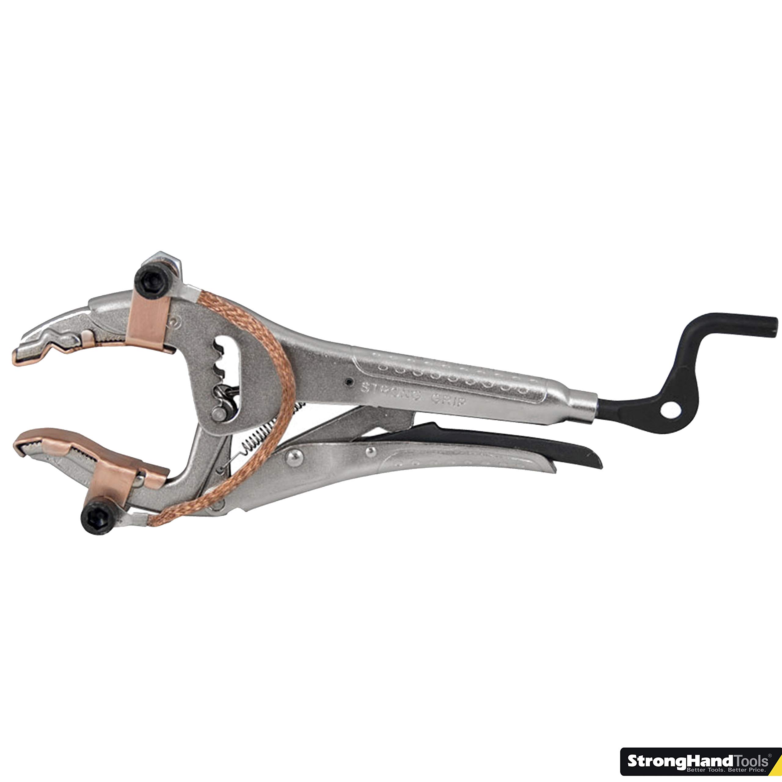 Big Mouth Pliers, Large Capacity Adjustment Slots, w/Copper Jaws (Copper Grounding), PAJ207, Strong Hand Tools